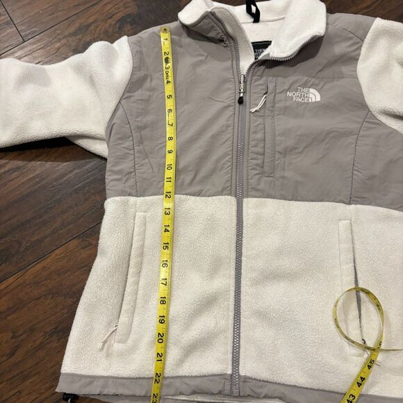 The North Face size Medium White Fleece Zip up Jacket - Picture 6 of 7